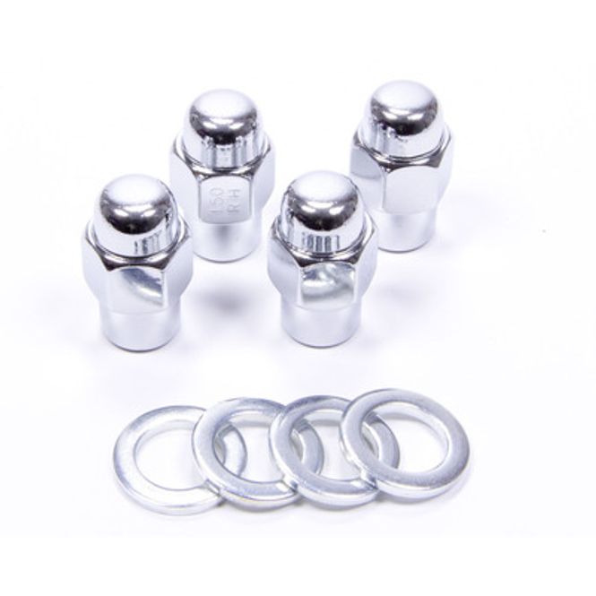 Hovedbilde HJULMUTTER 1/2'' CHROME FLAT MED SKIVE