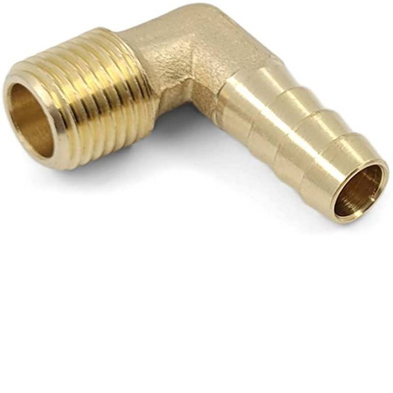FITTING NIPPEL VINKEL 1/4'' NPT TIL 3/8'' SLANGE