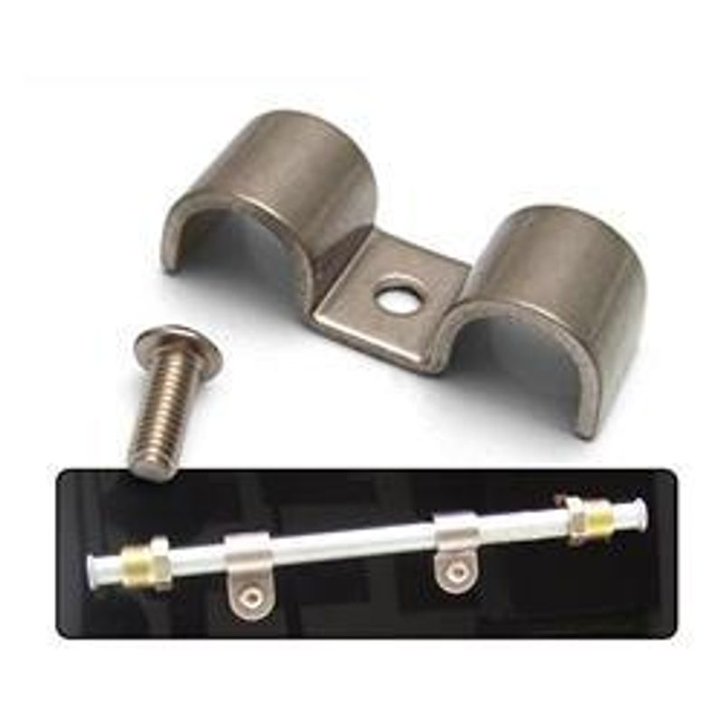 KLAMMER 1/2'' DOBBEL RUSTFRI