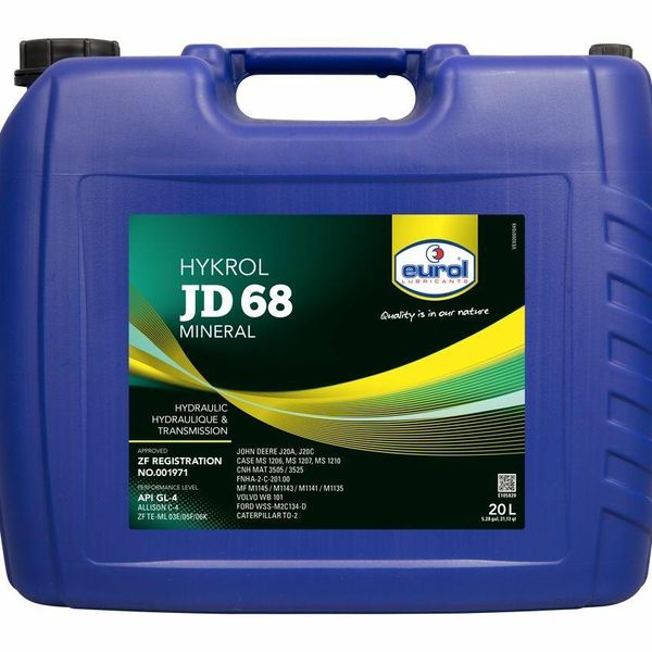 Hovedbilde TRANSMISJONSOLJE HYKROL JD 68  UTTO - 20 LITER